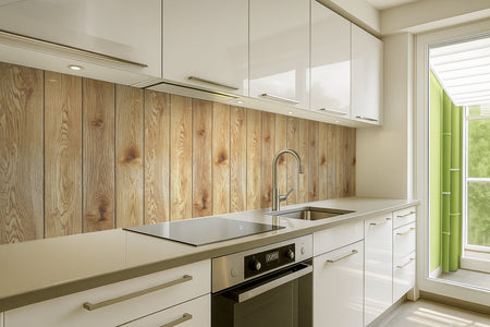 Spritzschutz Küche Holzoptik
