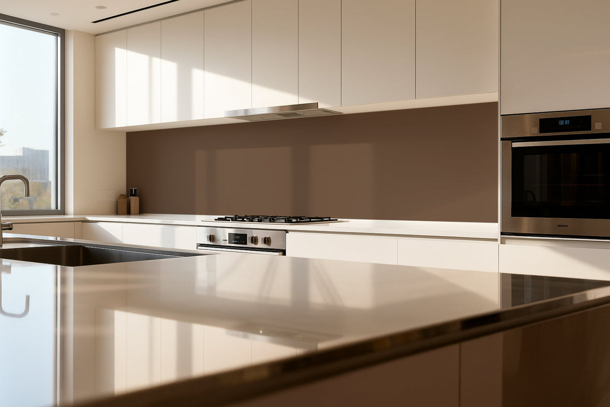Küchenrückwand Einfarbig RAL 8025 Blassbraun