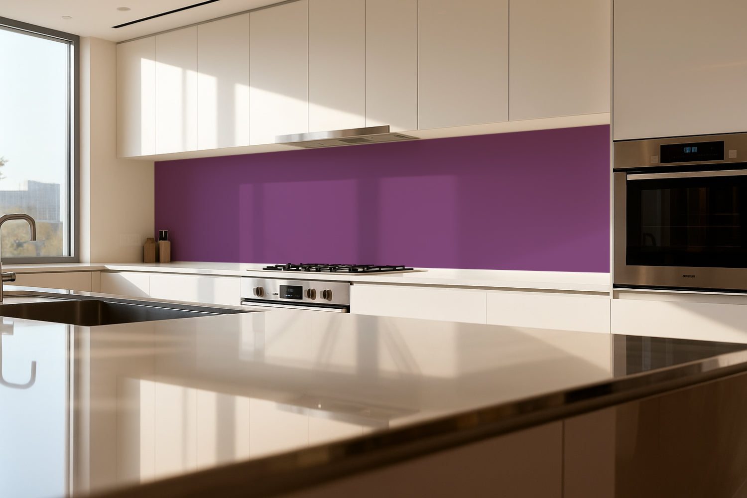 Küchenrückwand Einfarbig RAL 4008 Signalviolett