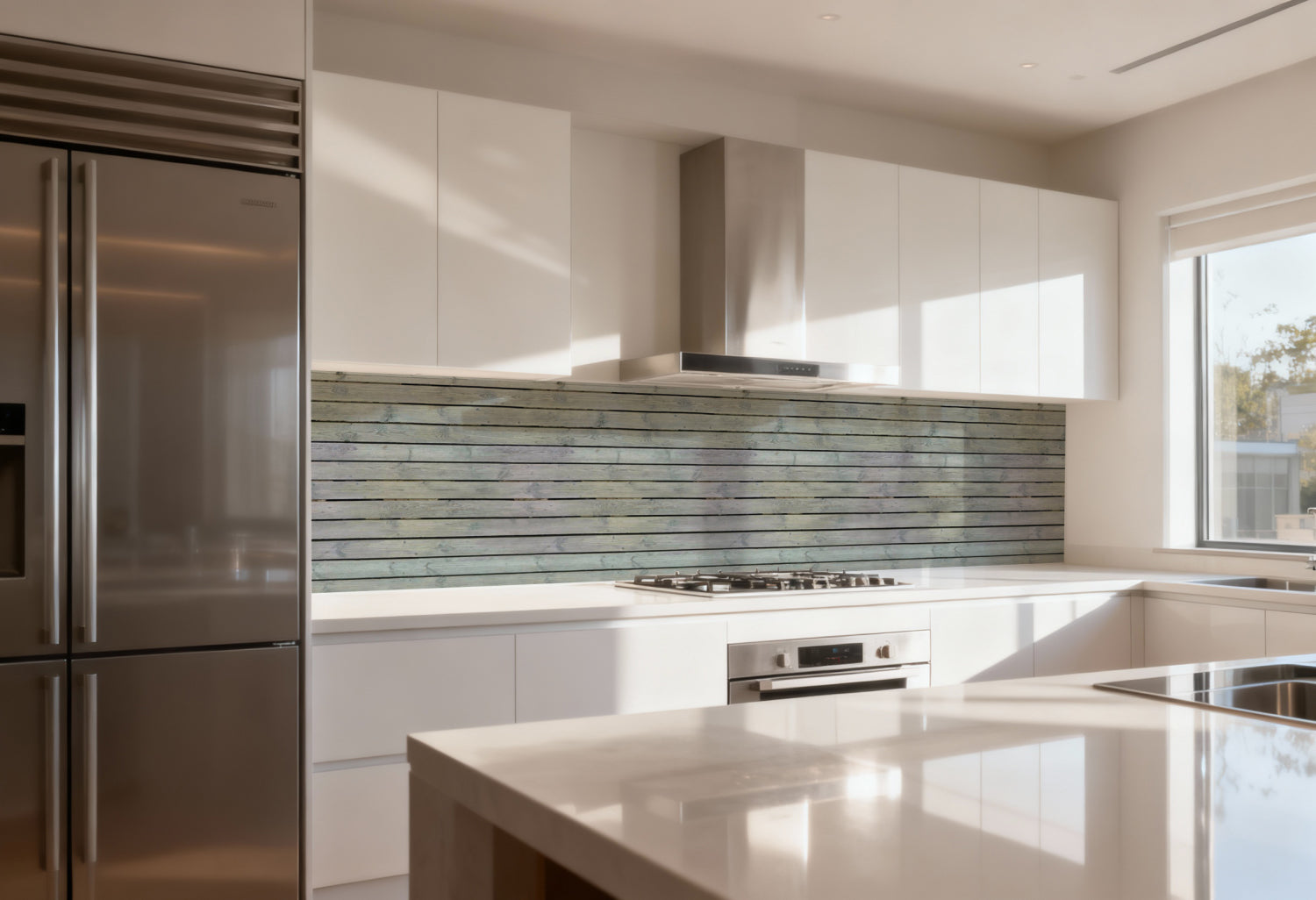 Küchenrückwand Holzoptik