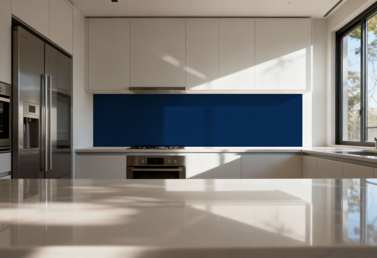Küchenrückwand Einfarbig RAL 5010 Enzianblau