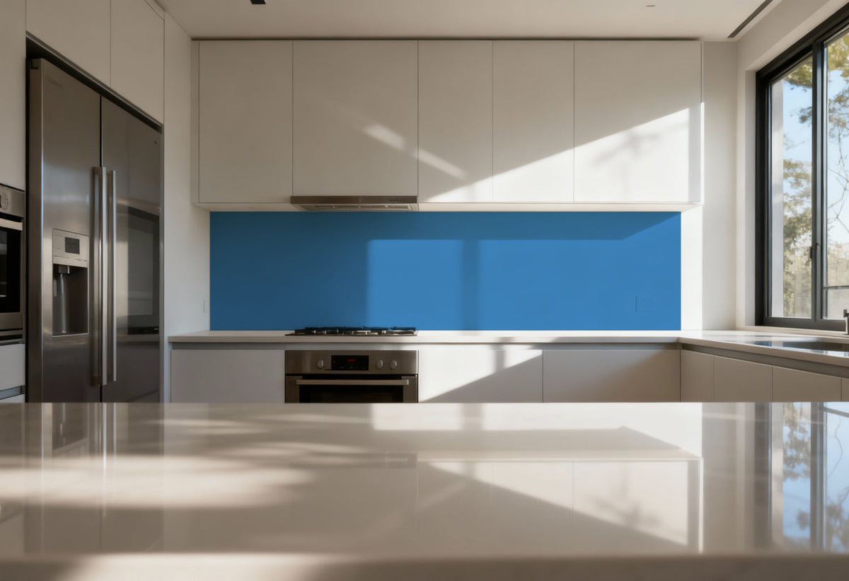 Küchenrückwand Einfarbig RAL 5015 Himmelblau