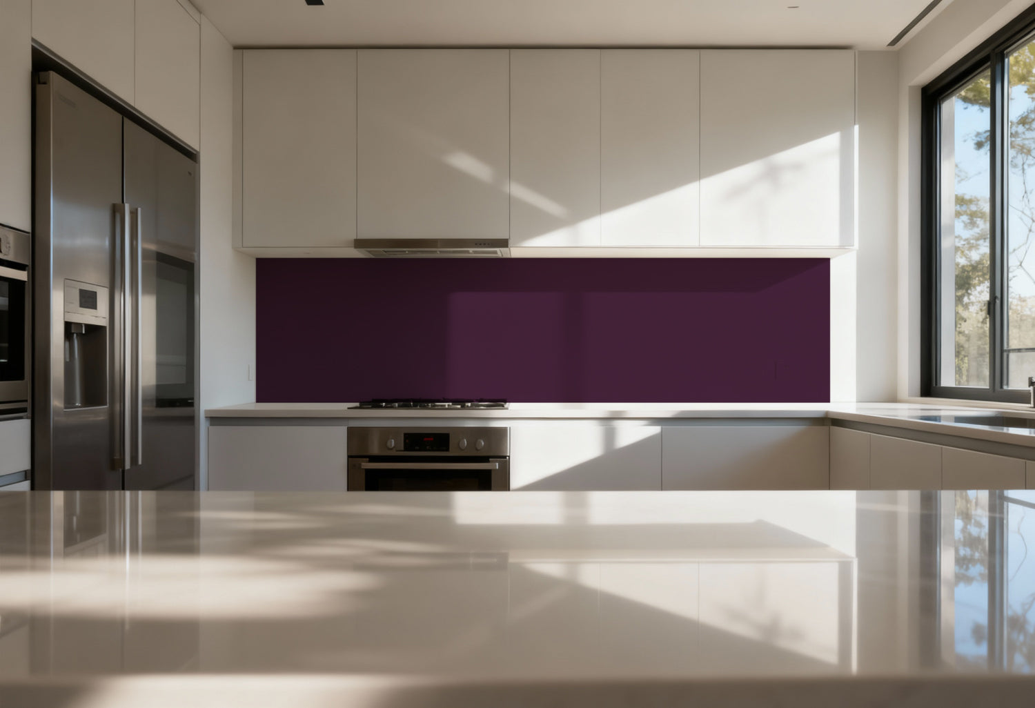 Küchenrückwand Einfarbig RAL 4007 Purpurviolett