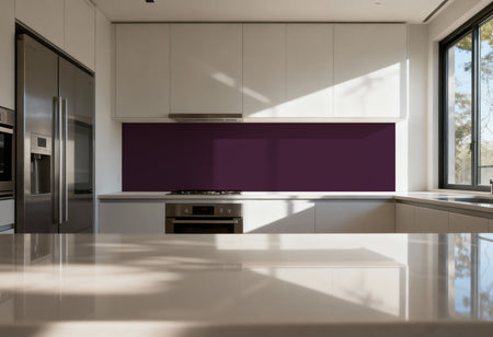 Küchenrückwand Einfarbig RAL 4007 Purpurviolett