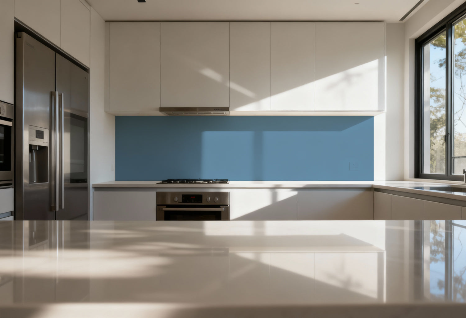 Küchenrückwand Einfarbig RAL 5024 Pastellblau