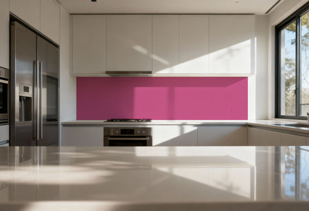Küchenrückwand Einfarbig RAL 4010 Telemagenta