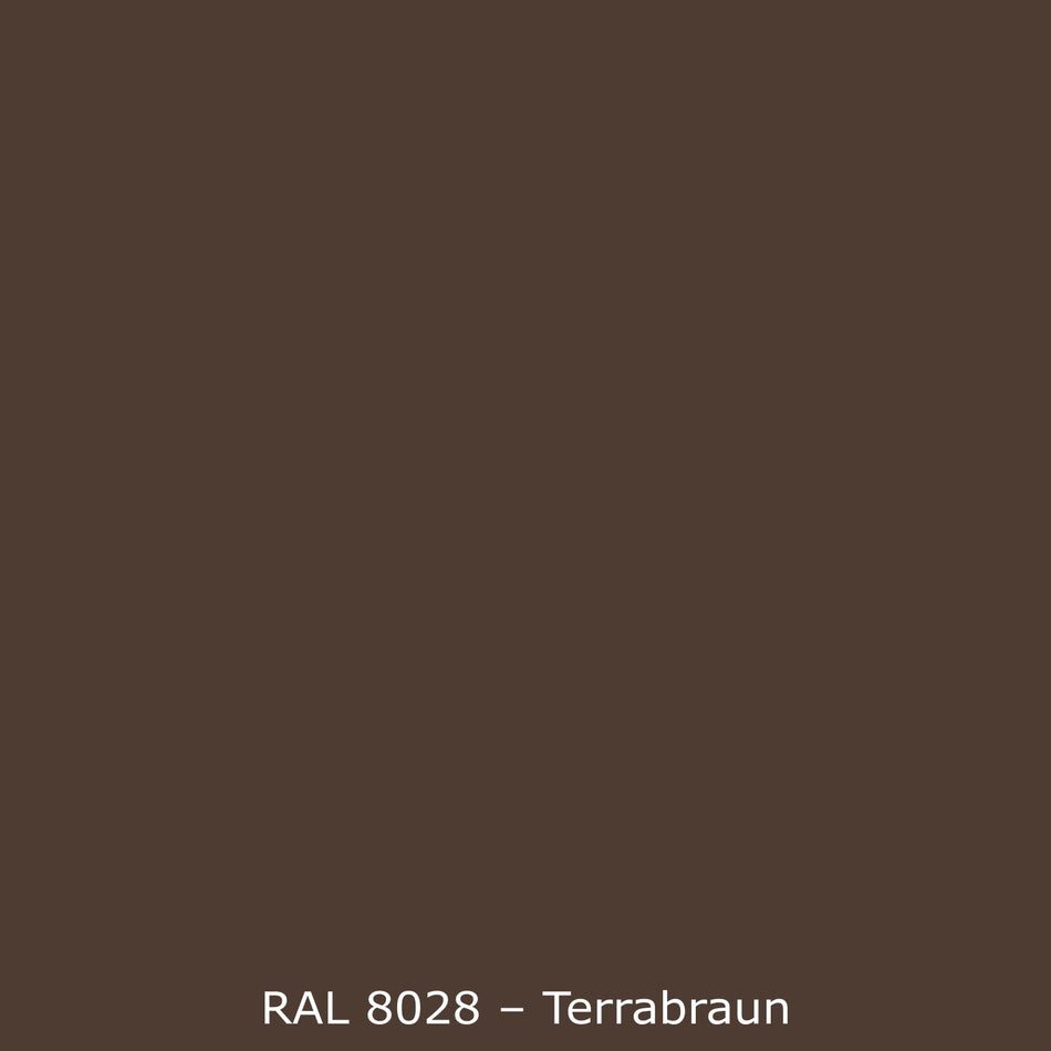 Küchenrückwand Einfarbig RAL 8028 Terrabraun