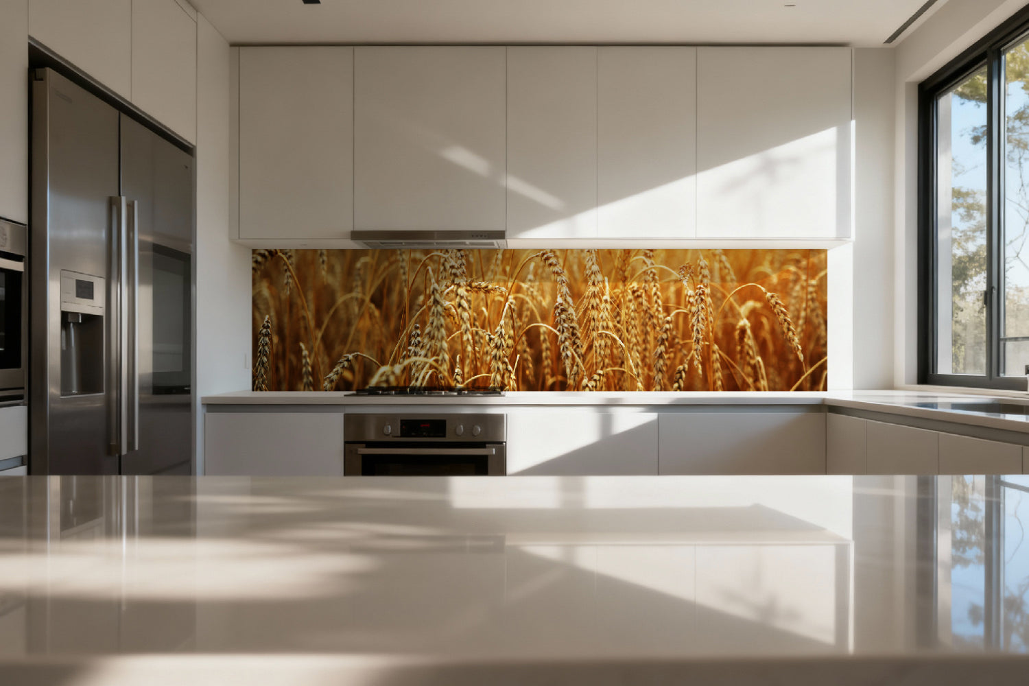 Küchenrückwand Weizenfeld