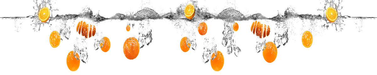 Küchenrückwand Orange Spritzwasser