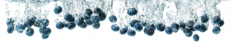 Küchenrückwand Blaubeeren im Wasser