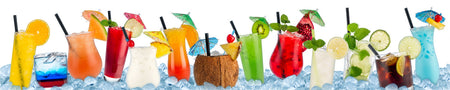 Küchenrückwand Bunte Cocktails