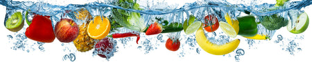 Küchenrückwand Obst & Gemüse Splash