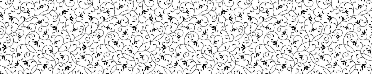 Küchenrückwand Schwarz Weiß Ornament