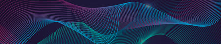 Küchenrückwand Abstrakt Linien Blau Lila