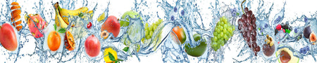 Küchenrückwand Obst im Wasser Splash