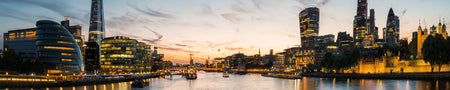 Küchenrückwand Skyline bei Sonnenuntergang