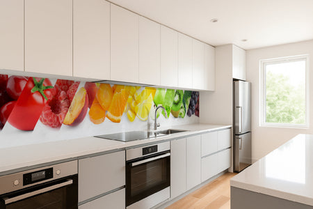 Küchenrückwand Buntes Obst & Gemüse
