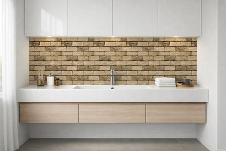 Waschbeckenrückwand Steinoptik
