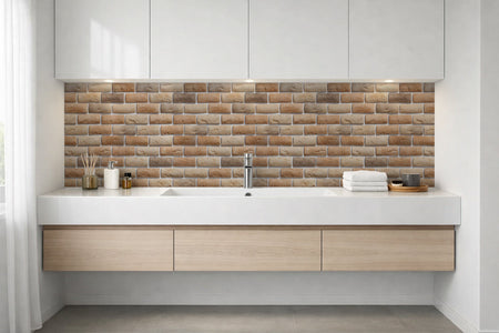 Waschbeckenrückwand Steinoptik