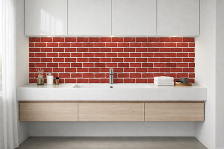Waschbeckenrückwand Steinoptik