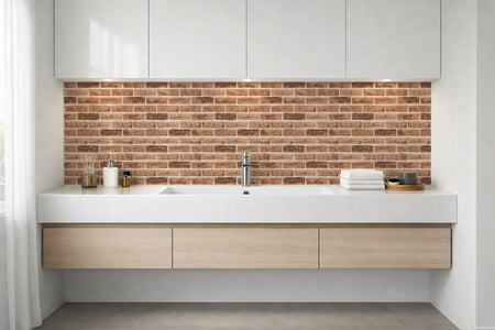 Waschbeckenrückwand Steinoptik
