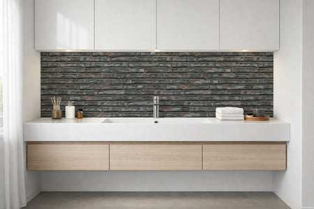Waschbeckenrückwand Steinoptik