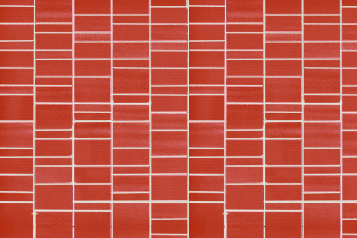 Waschbeckenrückwand Fliesenoptik