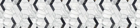 Badrückwand Fliesenoptik