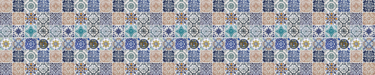 Badrückwand Patchwork