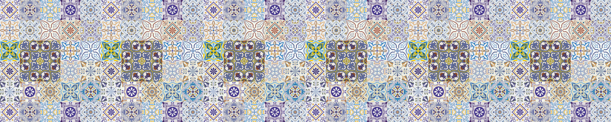 Waschbeckenrückwand Patchwork