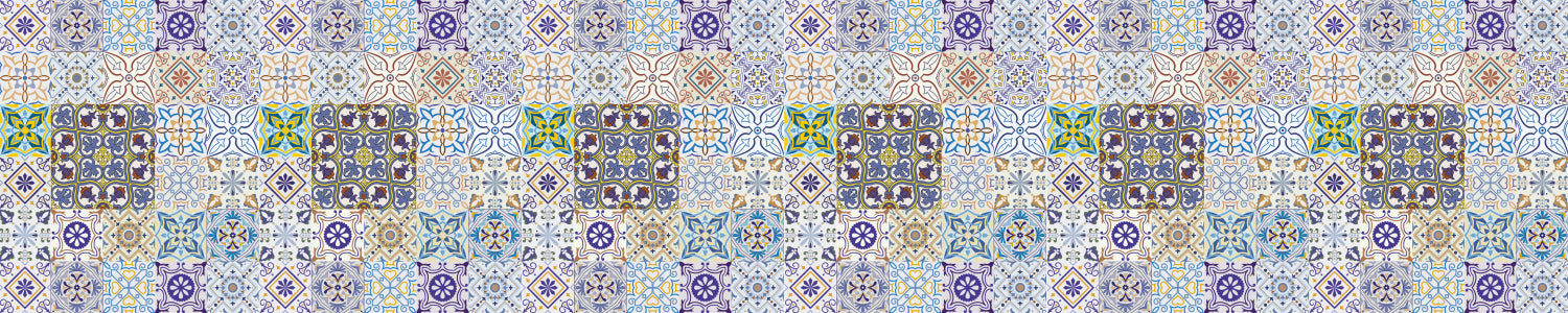 Waschbeckenrückwand Patchwork