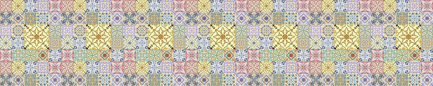 Badrückwand Patchwork