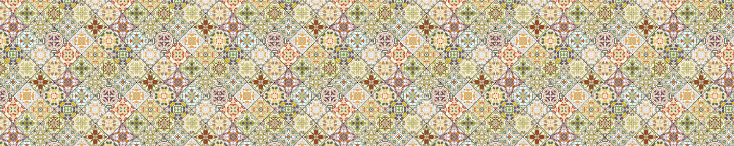 Waschbeckenrückwand Patchwork