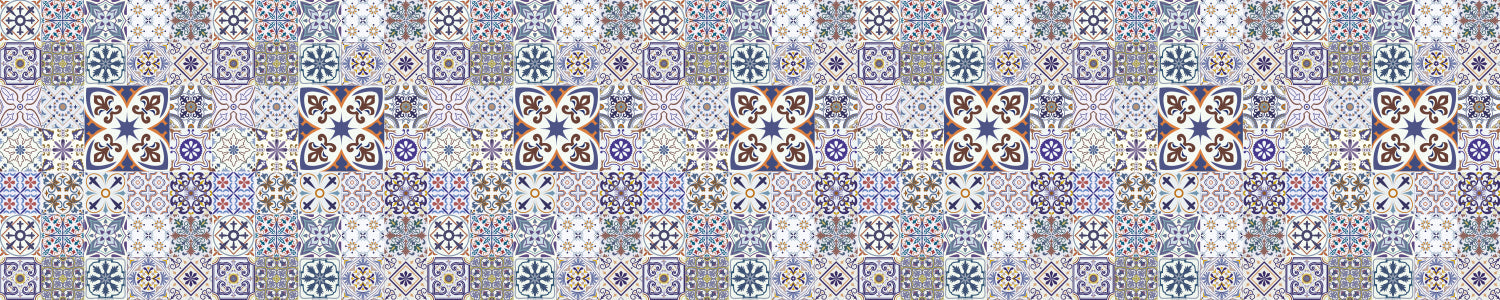Badrückwand Patchwork