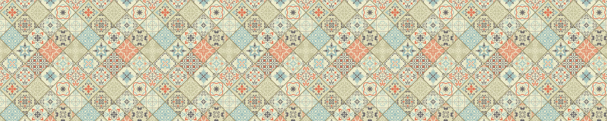 Waschbeckenrückwand Patchwork