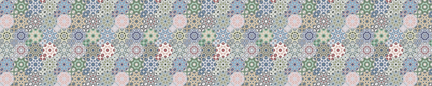 Waschbeckenrückwand Patchwork