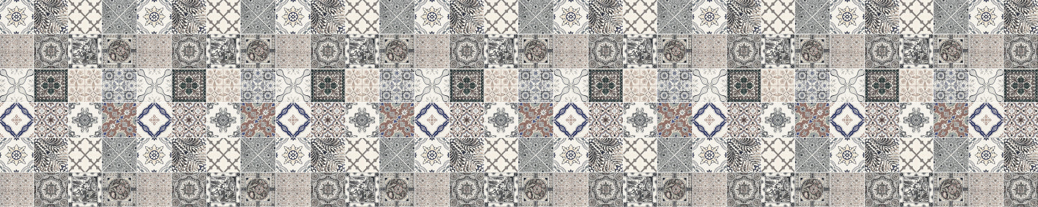 Waschbeckenrückwand Patchwork