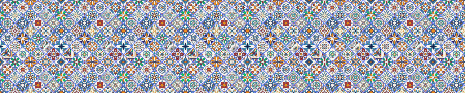 Badrückwand Patchwork