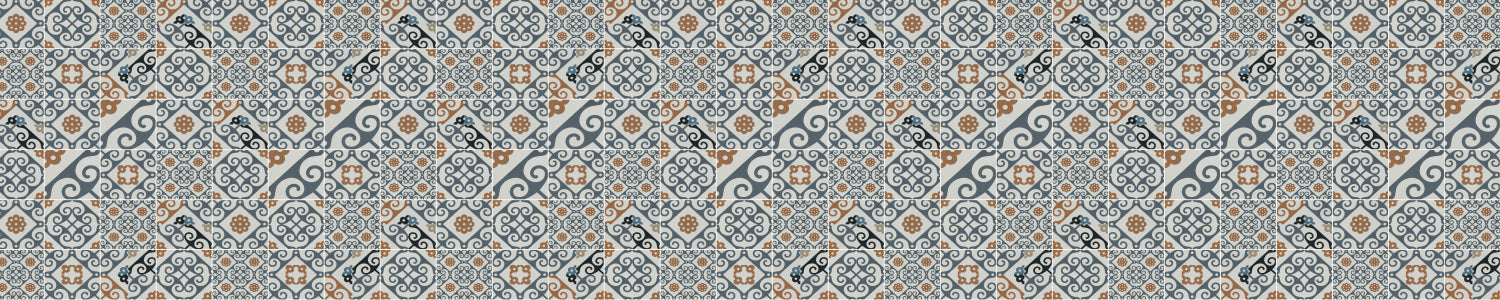 Badrückwand Patchwork