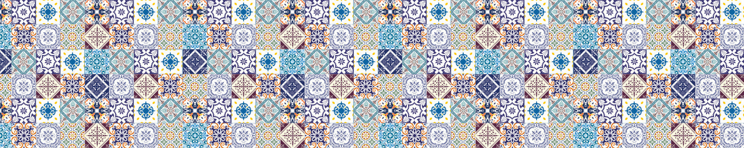 Waschbeckenrückwand Patchwork