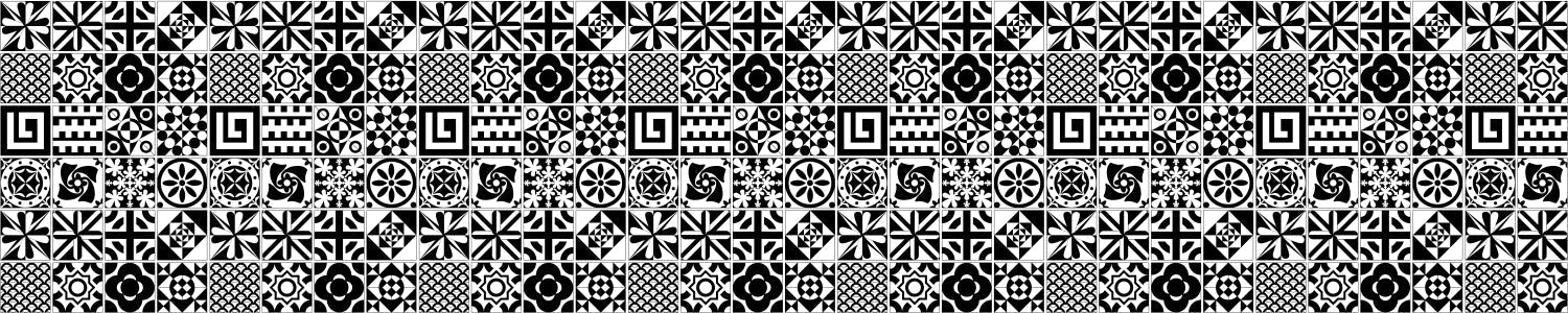 Badrückwand Patchwork