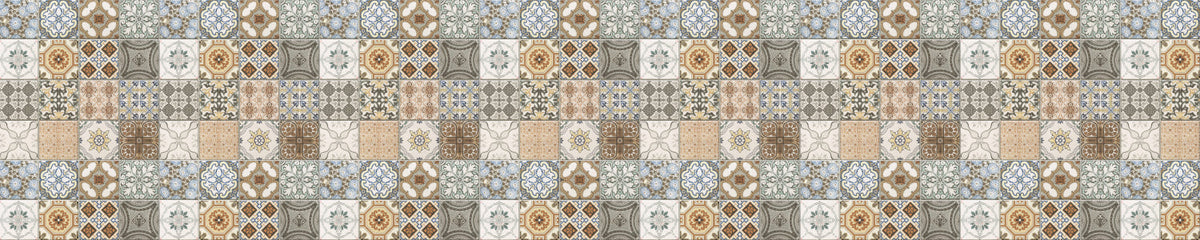 Badrückwand Patchwork
