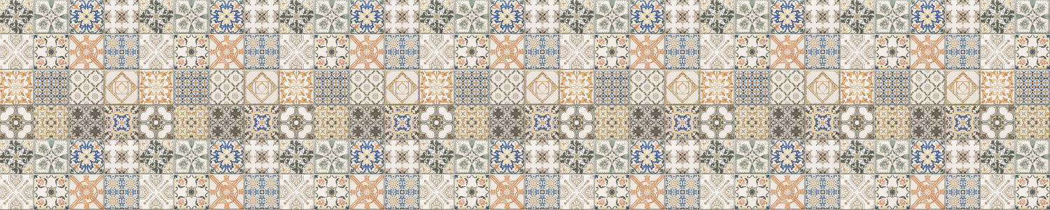 Badrückwand Patchwork