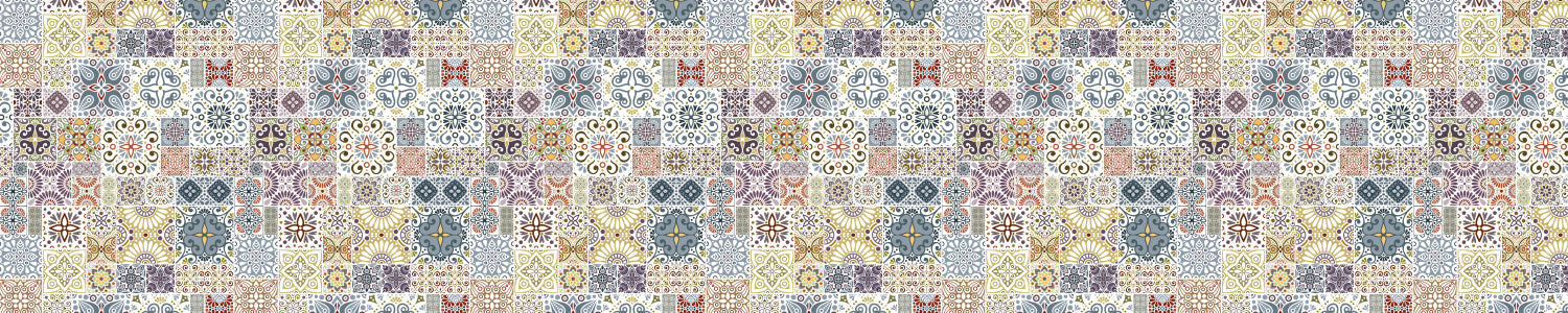 Waschbeckenrückwand Patchwork