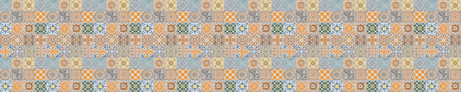 Waschbeckenrückwand Patchwork