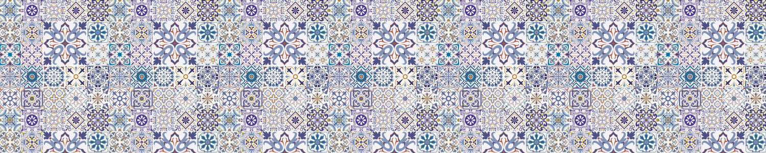 Badrückwand Patchwork