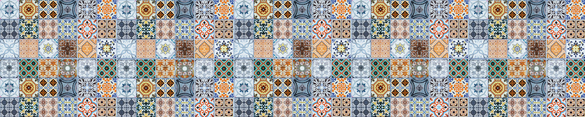 Waschbeckenrückwand Patchwork