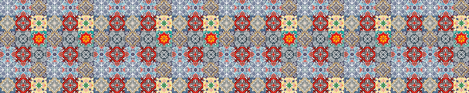 Waschbeckenrückwand Patchwork