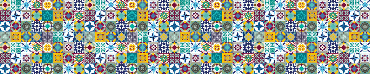 Waschbeckenrückwand Patchwork