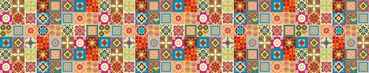 Waschbeckenrückwand Patchwork